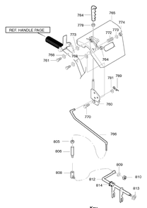 Control Panel Assembly Diagram and Parts List for 629108X5B 2004 Briggs and Stratton Snow Blower